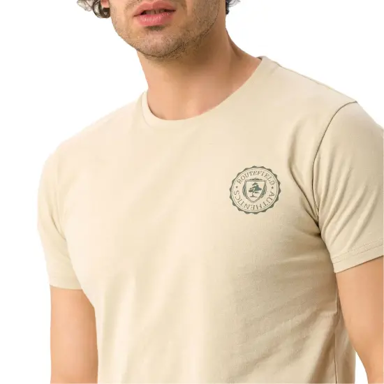 Routefield TIMOTHY Bej Erkek Tshirt - 2