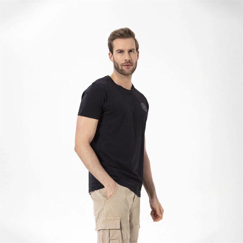 Routefield TIMOTHY SİYAH Erkek Tshirt - 5