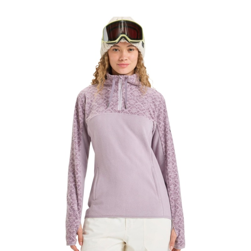 Roxy Sayna Half Zip Mor Kadın Polar - Roxy