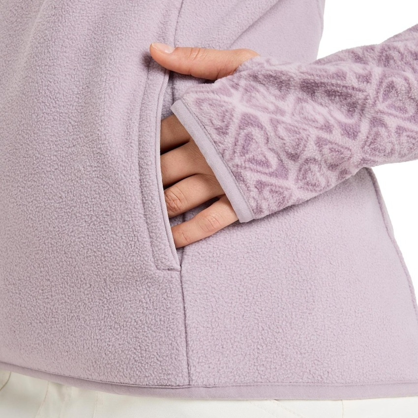 Roxy Sayna Half Zip Mor Kadın Polar - 4