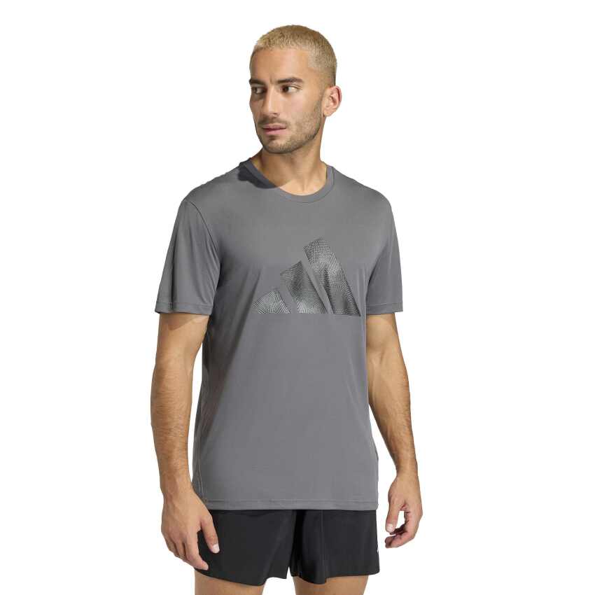 Adidas adi365 Running Essentials Brand Love Gri Erkek Tshirt - 2