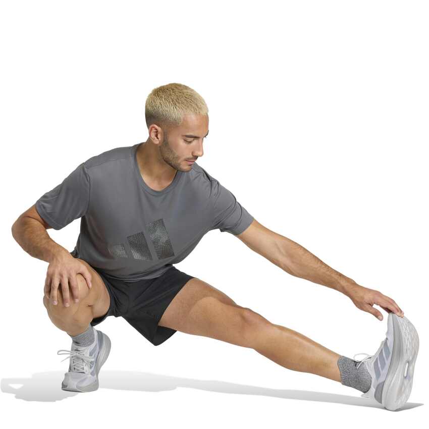 Adidas adi365 Running Essentials Brand Love Gri Erkek Tshirt - 4