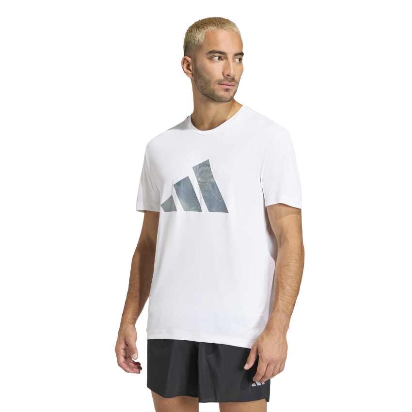 Adidas adi365 Running Essentials Brand Love Beyaz Erkek Tshirt - 1
