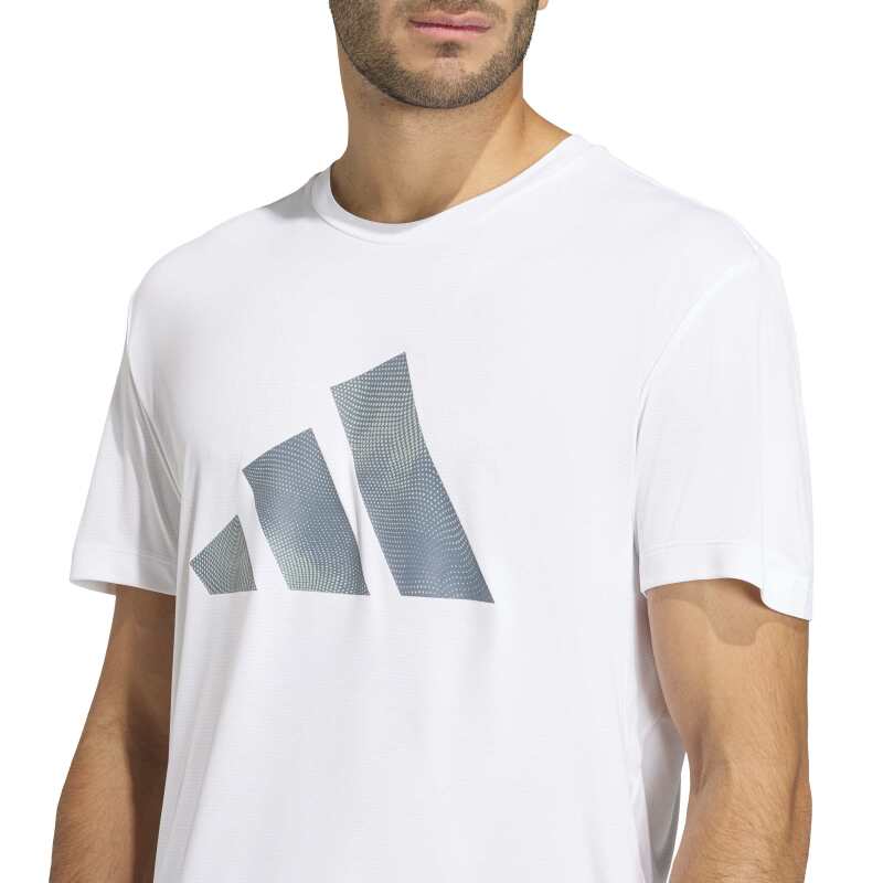 Adidas adi365 Running Essentials Brand Love Beyaz Erkek Tshirt - 4