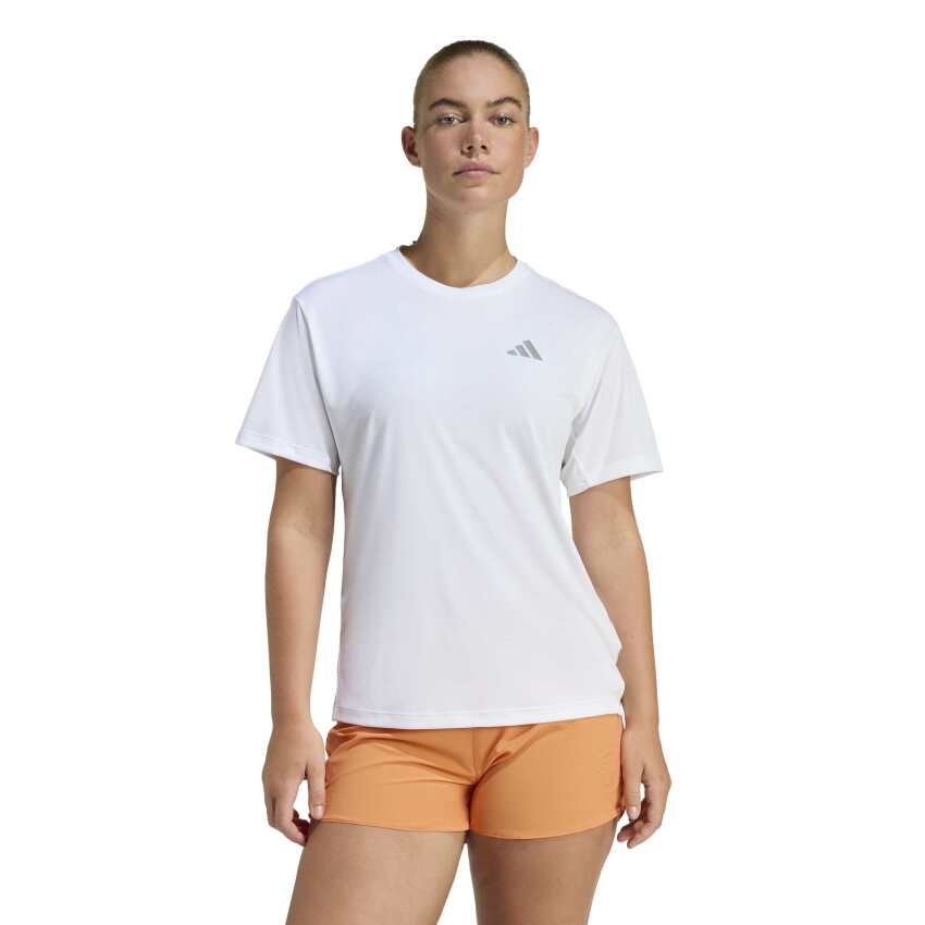Adidas Run Essentials Beyaz Kadın Tshirt - 1