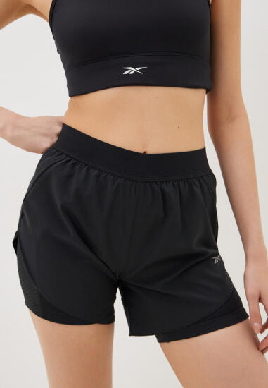 Reebok RUNNING 2 IN 1 SHORT SİYAH Kadın Şort - 1