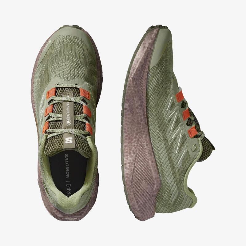 Salomon Aero Blaze 3 Grvl Haki Erkek Koşu Ayakkabısı - 2