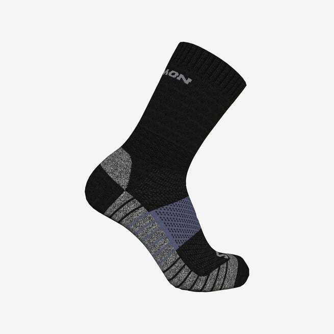 Salomon AERO CREW DX+SX SİYAH Unisex Çorap - Salomon