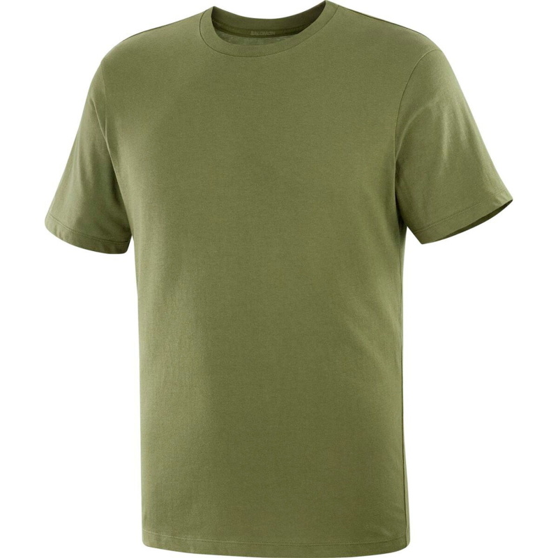 Salomon Dynamic Logo Haki Erkek Tshirt - 3