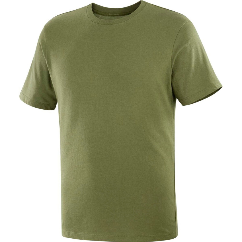 Salomon Dynamic Logo Haki Erkek Tshirt - 3