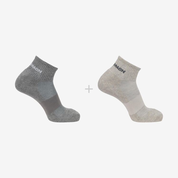 Salomon EVASION ANKLE 2-PACK Gri Unisex Çorap - Salomon