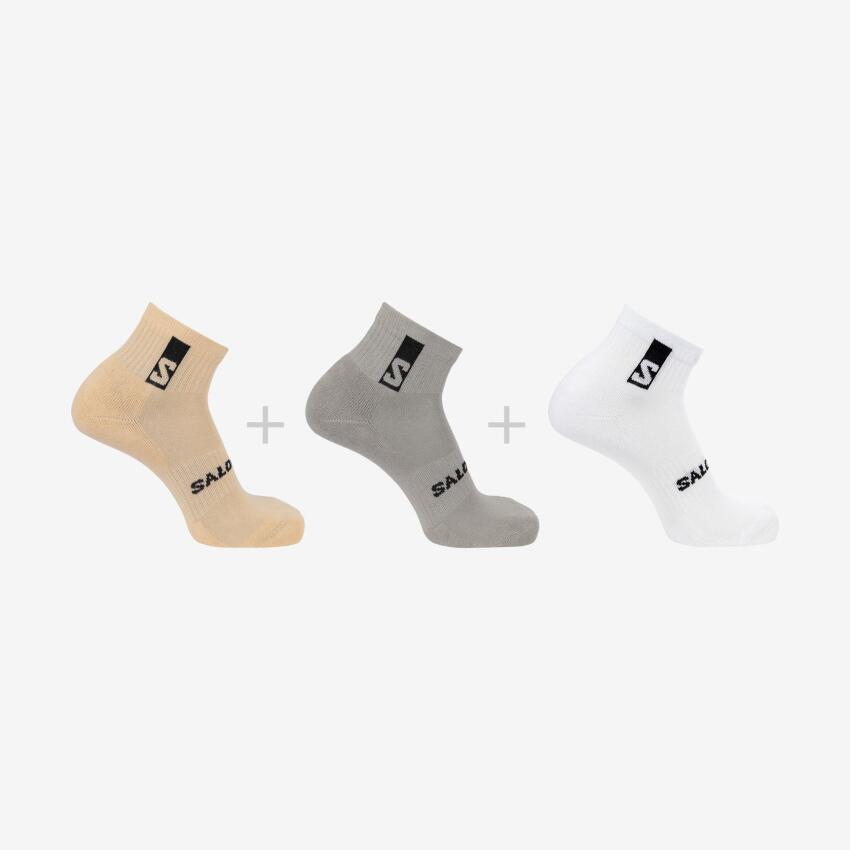 Salomon EVERYDAY ANKLE 3-PACK Bej Unisex Çorap - 1