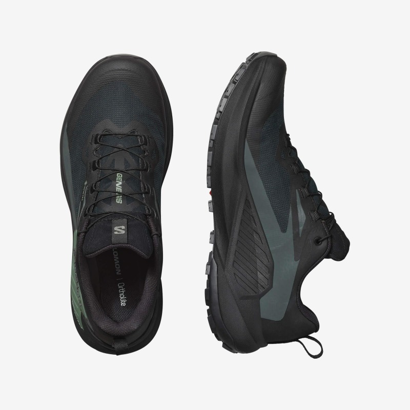 Salomon Genesis Gore-Tex Siyah Erkek Koşu Ayakkabısı - 4