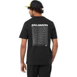 Salomon GRAPHIC PERF SS TEE M SİYAH Erkek Tshirt - 3