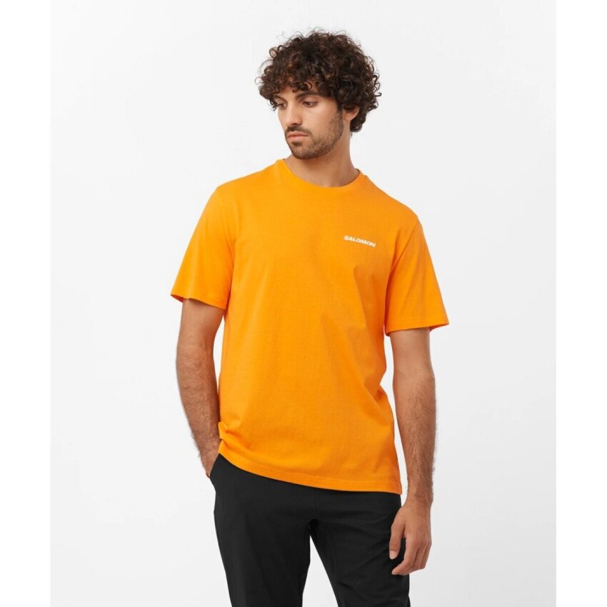 Salomon GRAPHIC PERF SS TEE M Turuncu Erkek Tshirt - 1