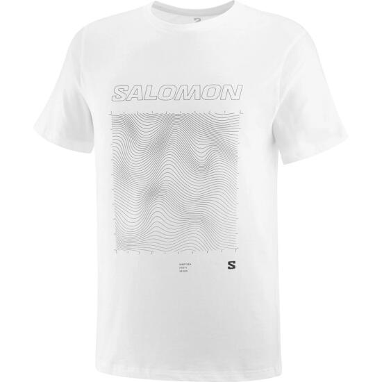 Salomon GRAPHIC SS TEE M BEYAZ Erkek Tshirt - 1