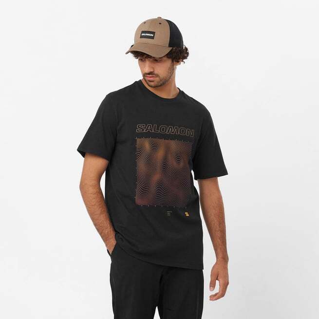 Salomon GRAPHIC SS TEE M SİYAH Erkek Tshirt - 1