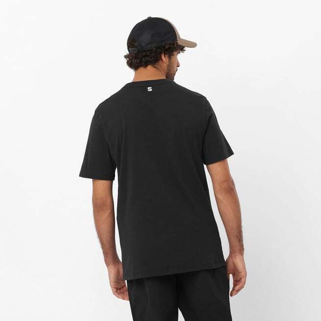 Salomon GRAPHIC SS TEE M SİYAH Erkek Tshirt - 2