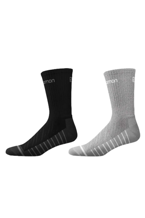 Salomon LIFE 2P SİYAH-GRİ Unisex Çorap - Salomon