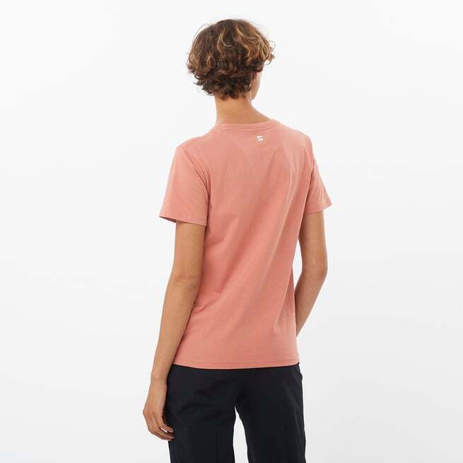 Salomon LOGO SS TEE W Pembe Kadın Tshirt - 2