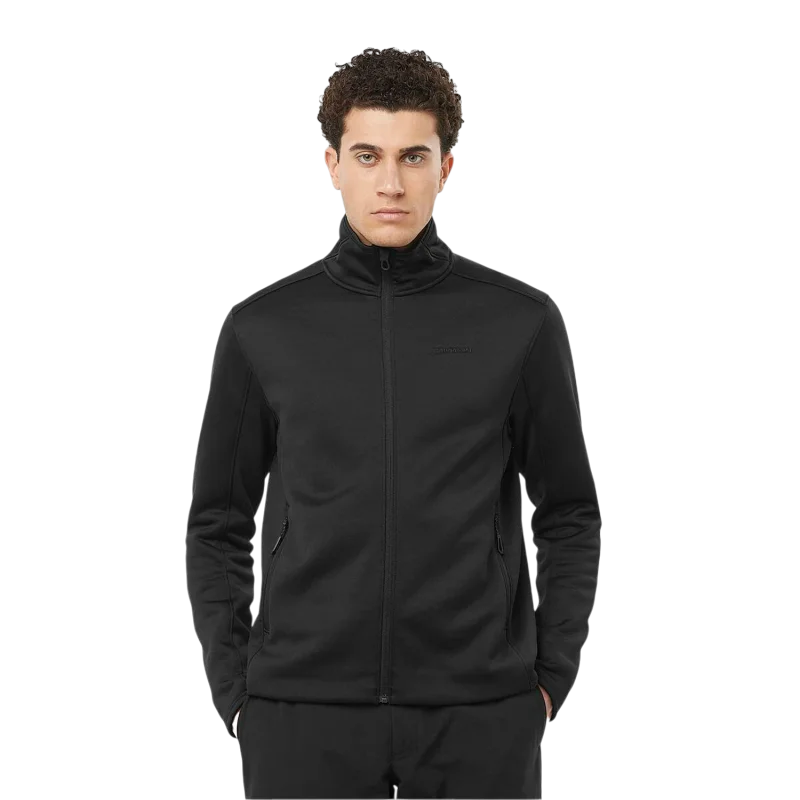 Salomon Outline Warm Fleece FZ M Siyah Erkek Polar - 1