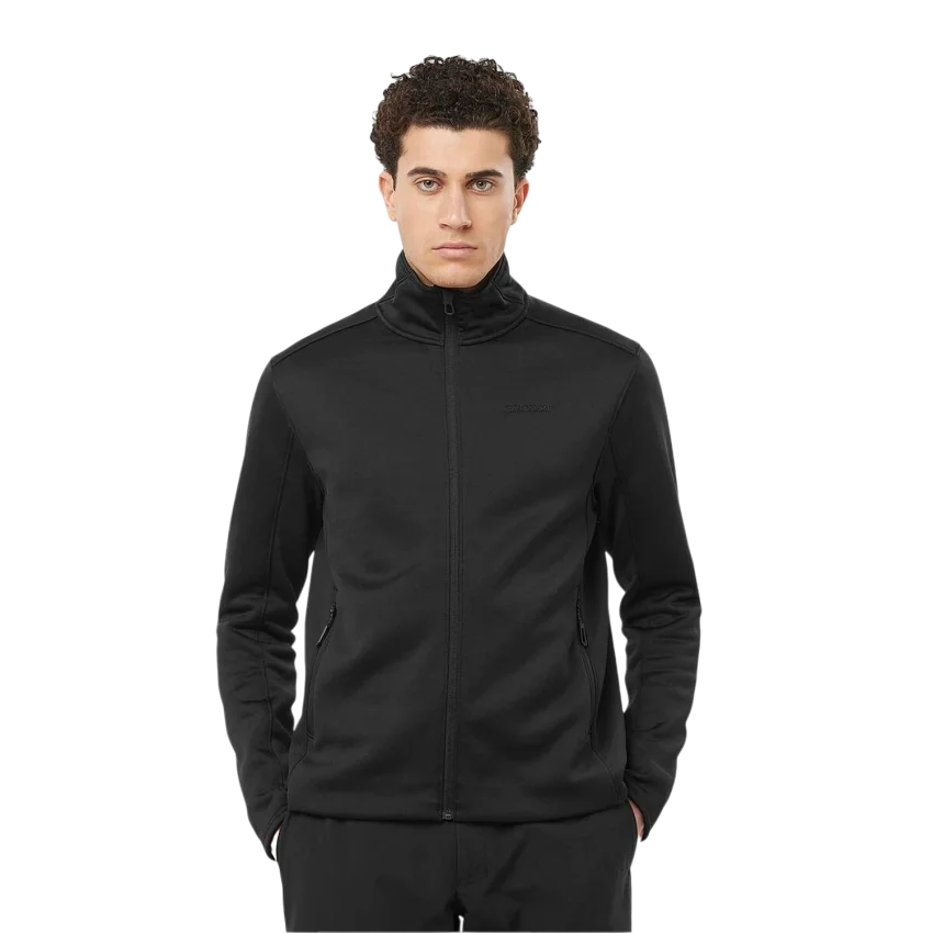 Salomon Outline Warm Fleece FZ M Siyah Erkek Polar - 1