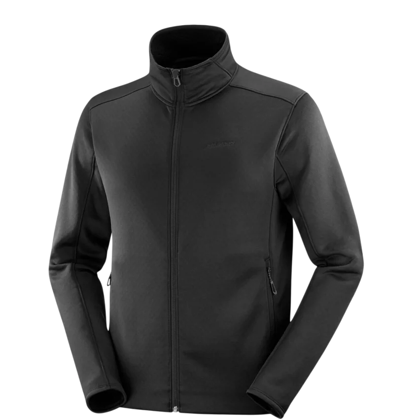 Salomon Outline Warm Fleece FZ M Siyah Erkek Polar - 2