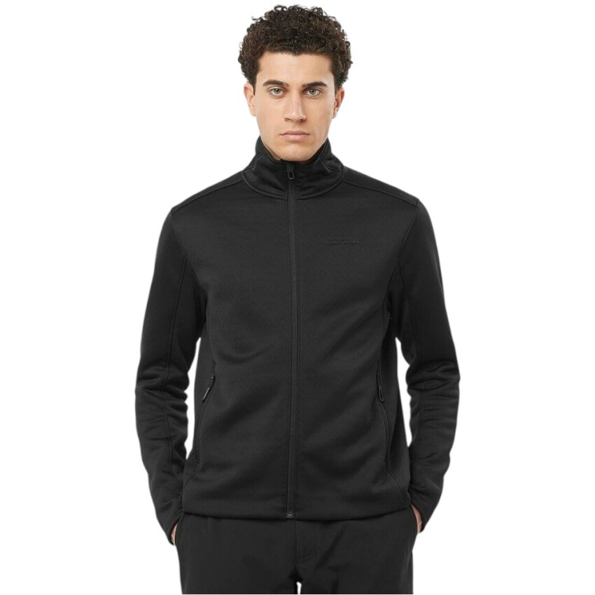 Salomon Outline Warm Fleece FZ M Siyah Erkek Polar - 1