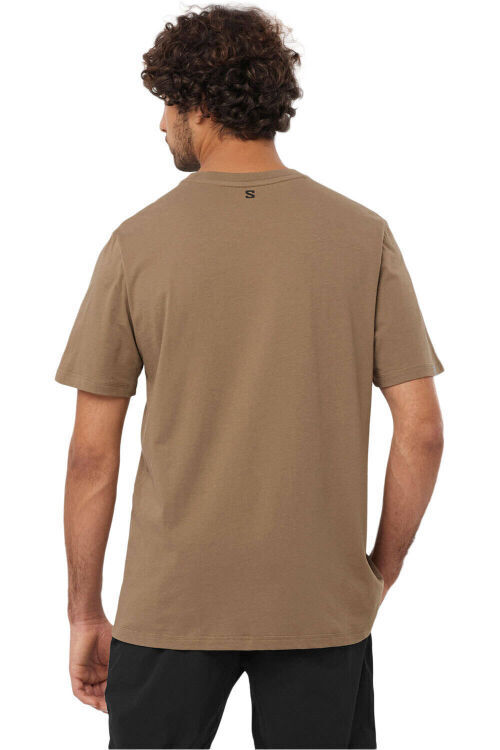 Salomon RUNNING GRAPHIC SS TEE M Kahverengi Erkek Tshirt - 2