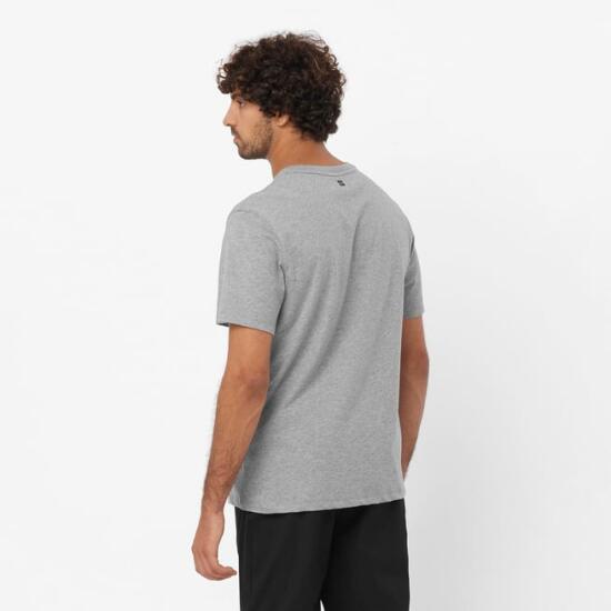 Salomon SAL LOGO PERF SS TEE M Gri Erkek Tshirt - 2