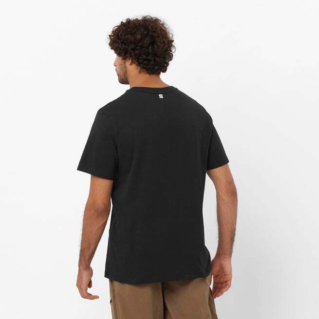 Salomon SAL LOGO PERF SS TEE M SİYAH Erkek Tshirt - 2
