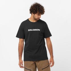 Salomon SAL LOGO PERF SS TEE M SİYAH Erkek Tshirt - 1
