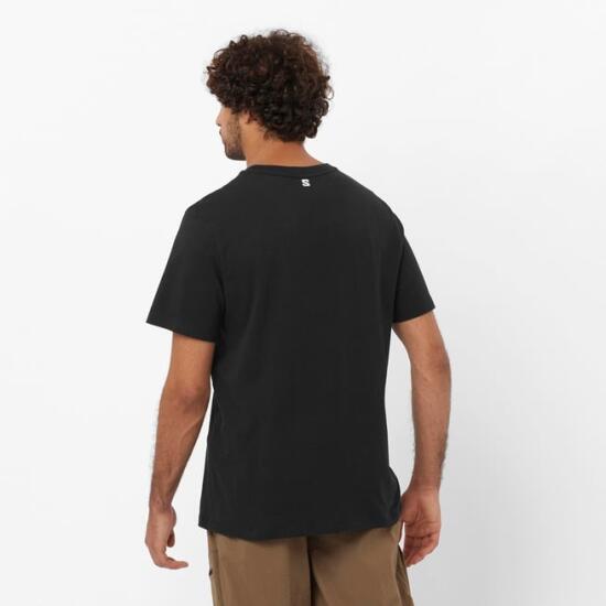 Salomon SAL LOGO PERF SS TEE M SİYAH Erkek Tshirt - 2