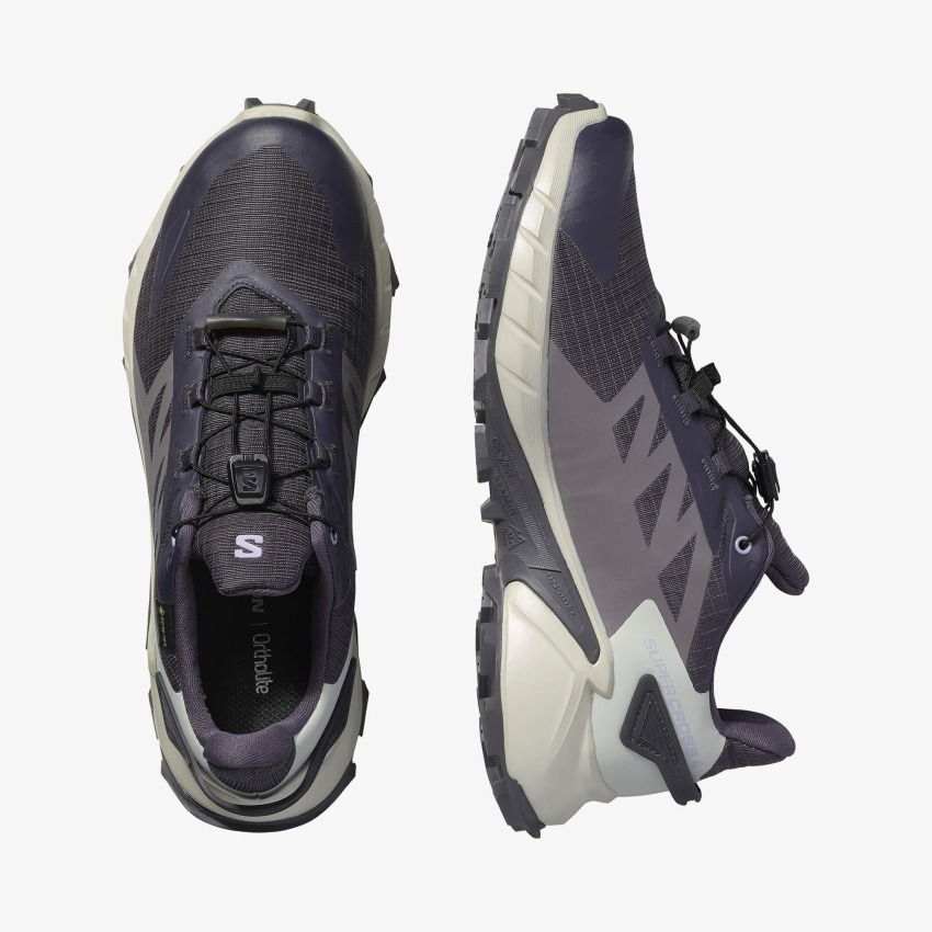 Salomon Supercross 4 Gore-Tex Antrasit Kadın Koşu Ayakkabısı - 3