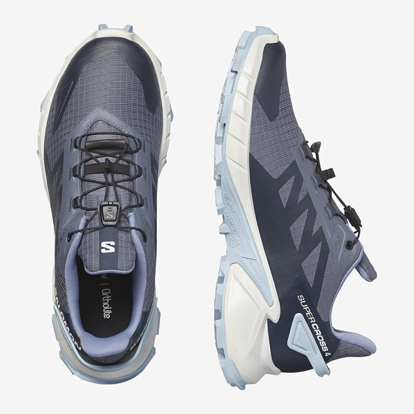 Salomon SUPERCROSS 4 W LACİVERT Kadın Koşu Ayakkabısı - 3