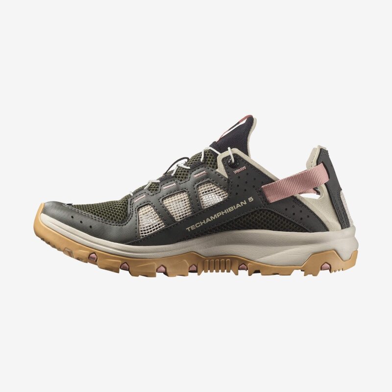Salomon Techamphibian 5 Haki Kadın Outdoor Ayakkabı - 2