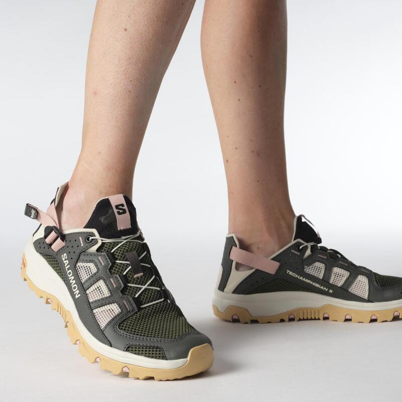 Salomon Techamphibian 5 Haki Kadın Outdoor Ayakkabı - 7