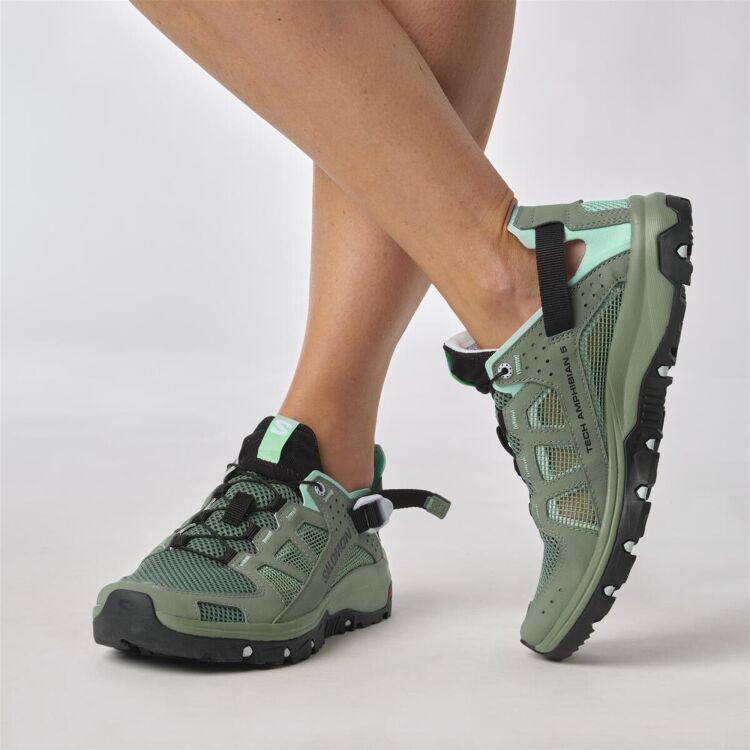 Salomon TECHAMPHIBIAN 5 W Yeşil Kadın Outdoor Ayakkabı - 7
