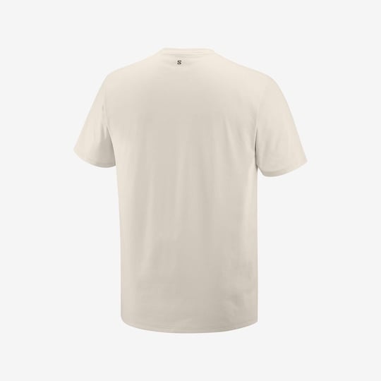 Salomon Trackline Bej Erkek Tshirt - 5