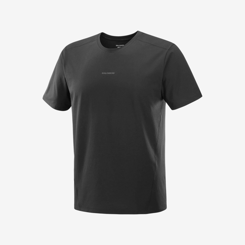 Salomon Trackline Siyah Erkek Tshirt - 1