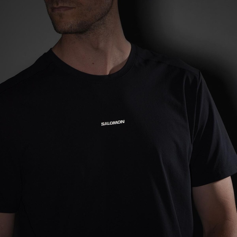 Salomon Trackline Siyah Erkek Tshirt - 3