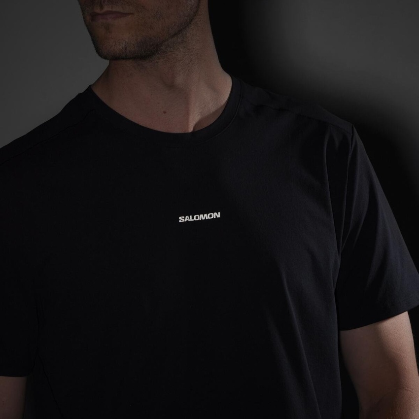 Salomon Trackline Siyah Erkek Tshirt - 3