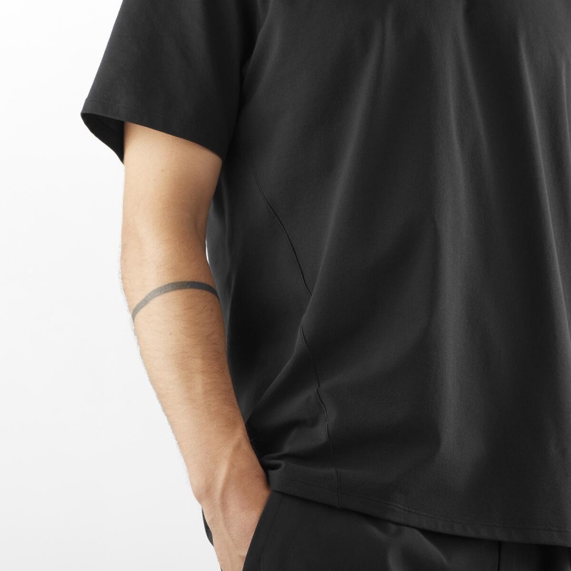 Salomon Trackline Siyah Erkek Tshirt - 4