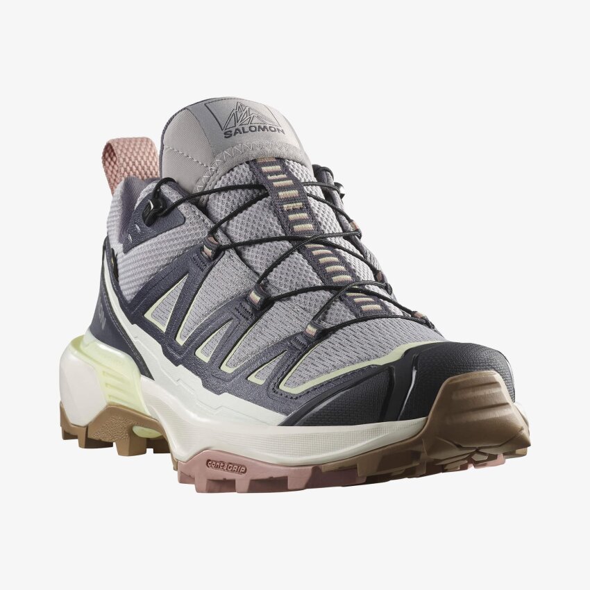 Salomon X Ultra 360 Edge Gore-Tex Gri Kadın Outdoor Ayakkabı - 4