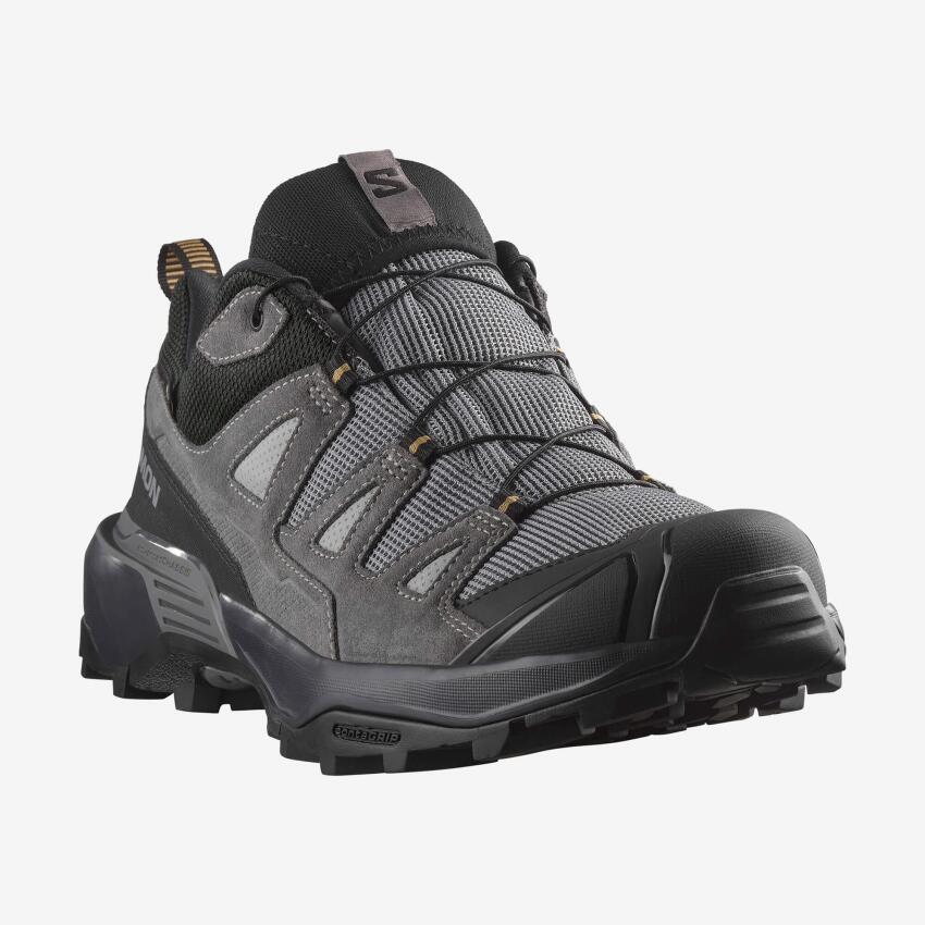 Salomon X Ultra 360 Leather Gore-Tex Gri Erkek Outdoor Ayakkabı - 2