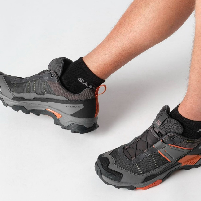 Salomon X Ultra 5 Gore-Tex Antrasit Erkek Outdoor Ayakkabı - 6