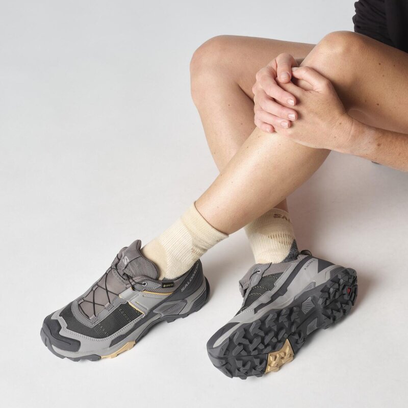 Salomon X Ultra 5 Gore-Tex Gri Kadın Outdoor Ayakkabı - 8