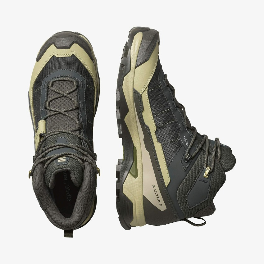 Salomon X Ultra 5 Mid Gore-Tex Haki Erkek Bot - 3
