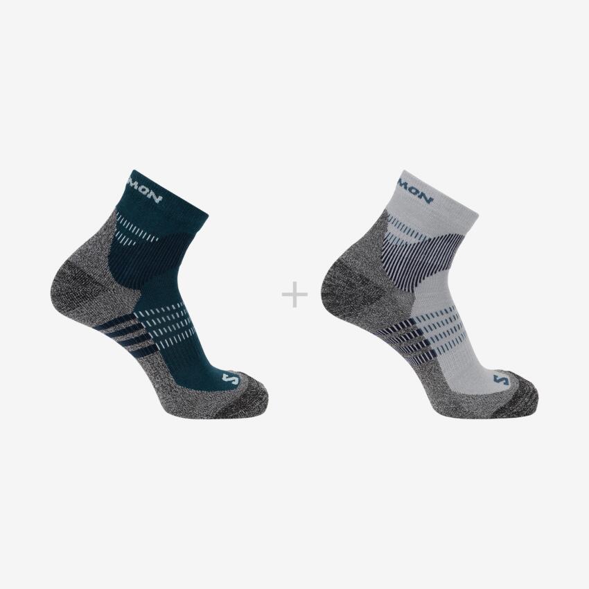 Salomon X ULTRA ACCESS QUARTER 2 Gri Unisex Çorap - 1
