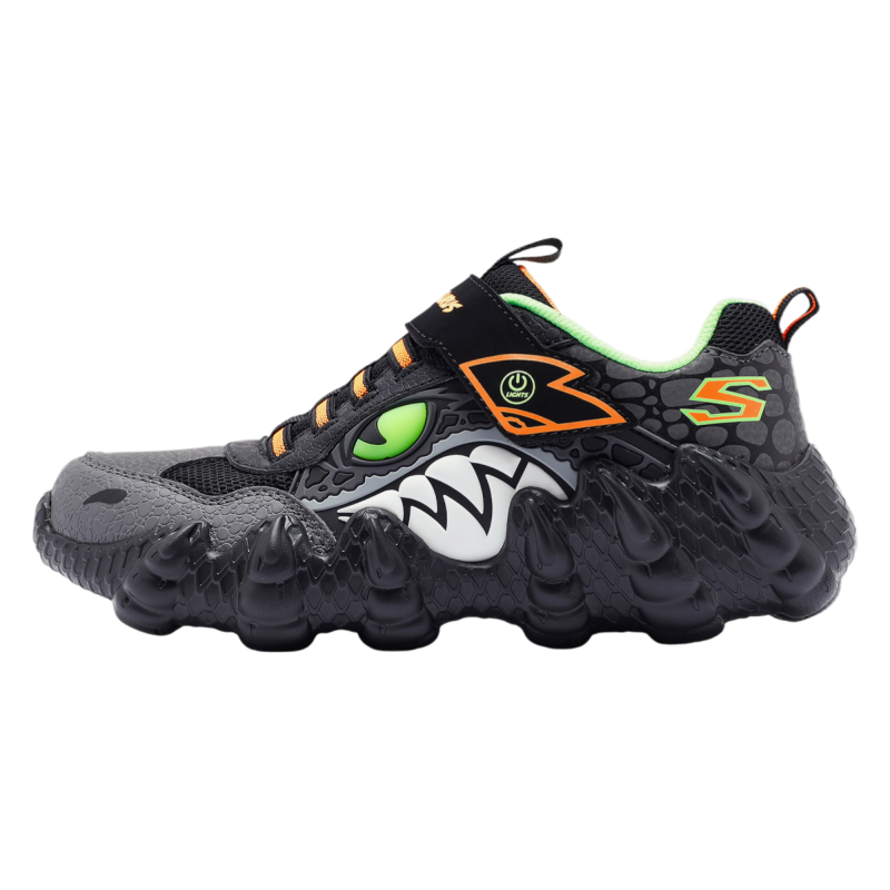 Skechers Skech-o-Saurus Lights - Rapid-Dino Siyah Çocuk Günlük Ayakkabı - Skechers